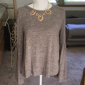 NWOT beautifully Soft Bell Sleeve Sweater